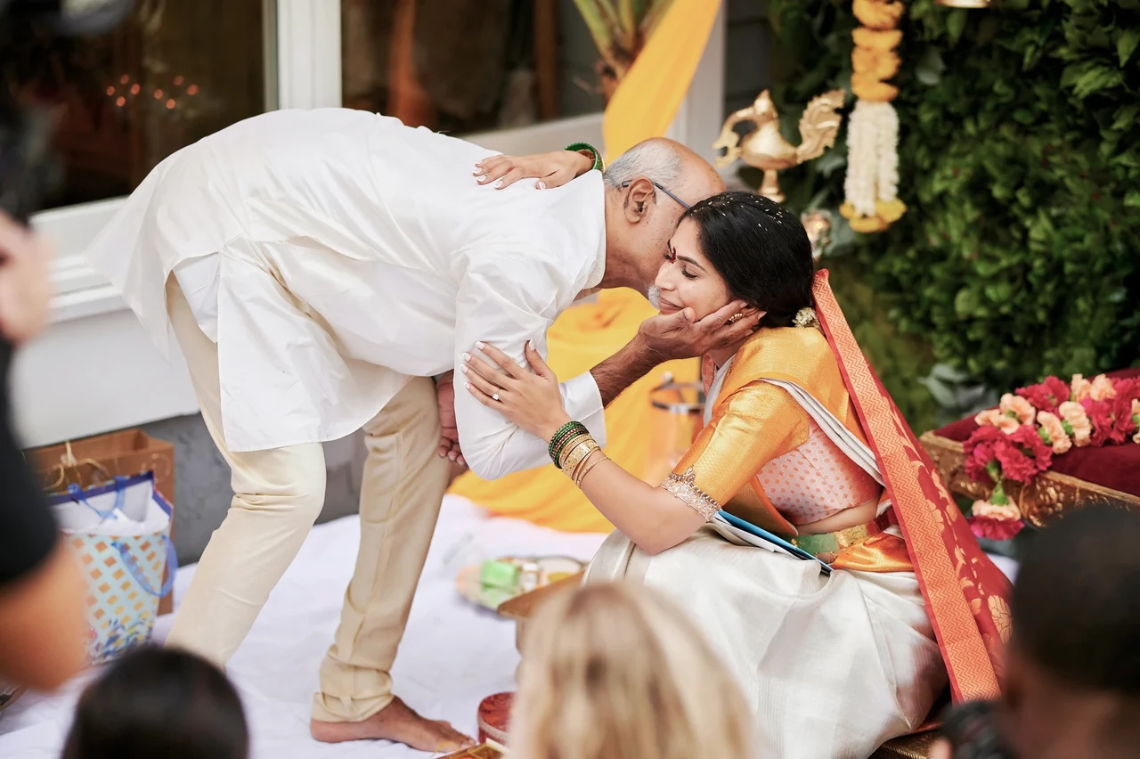 A family connection during Shruthi and Arjun’s Amelia Island wedding
