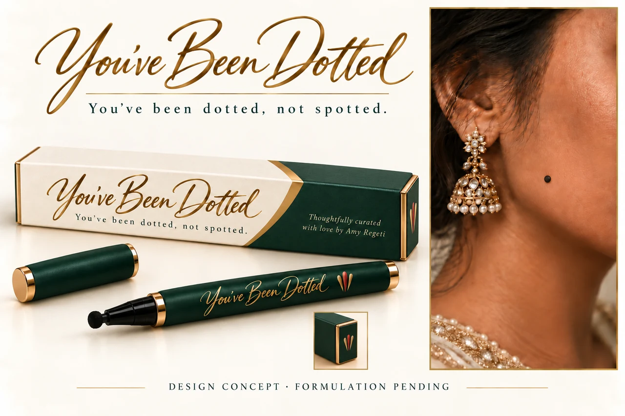You’ve Been Dotted, an illustrated merchandise and packaging design concept. Formulation pending.
